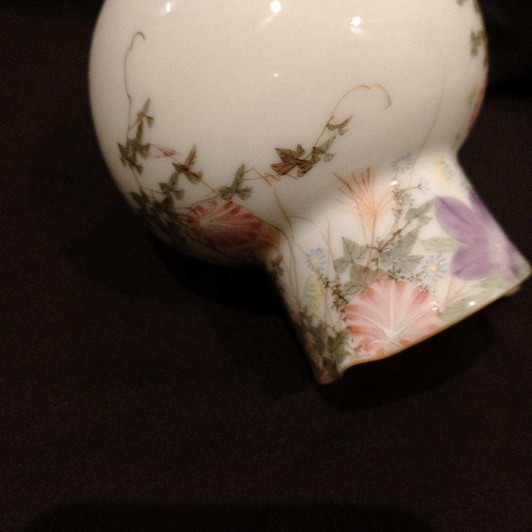 明治時代　横浜焼　井村彦次郎　朝顔　クリーマー　里帰り　輸出品