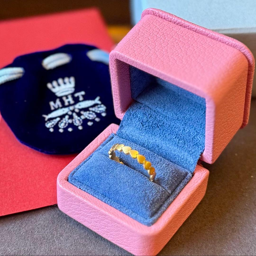 現行品◆マリーエレーヌドゥタイヤック◆K20*ラブバンドリング*14号*ハート