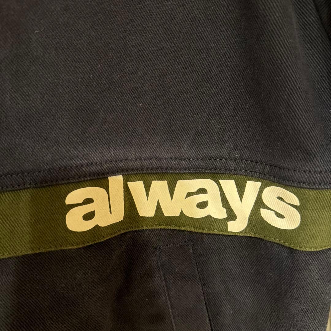always フード付きネイビーブルゾン ジャケット ジャンパー M