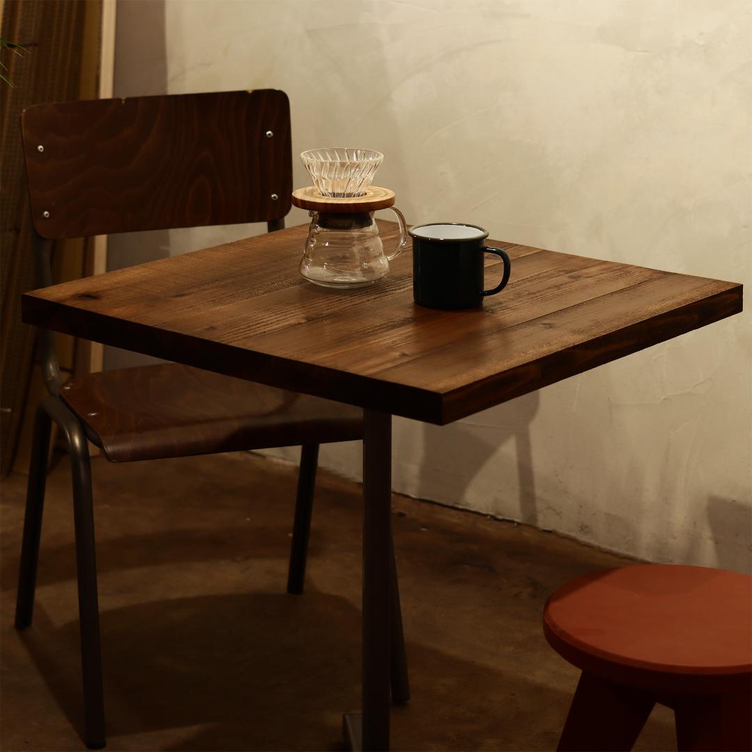オーダー専用②｜ヴィンテージ｜足場板｜カフェテーブル｜ダークブラウン