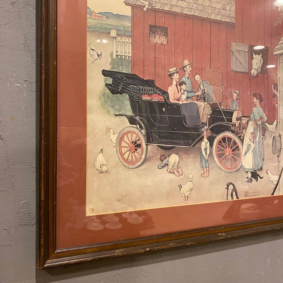 80s ノーマンロックウェル アート額装品 ヴィンテージ インテリア