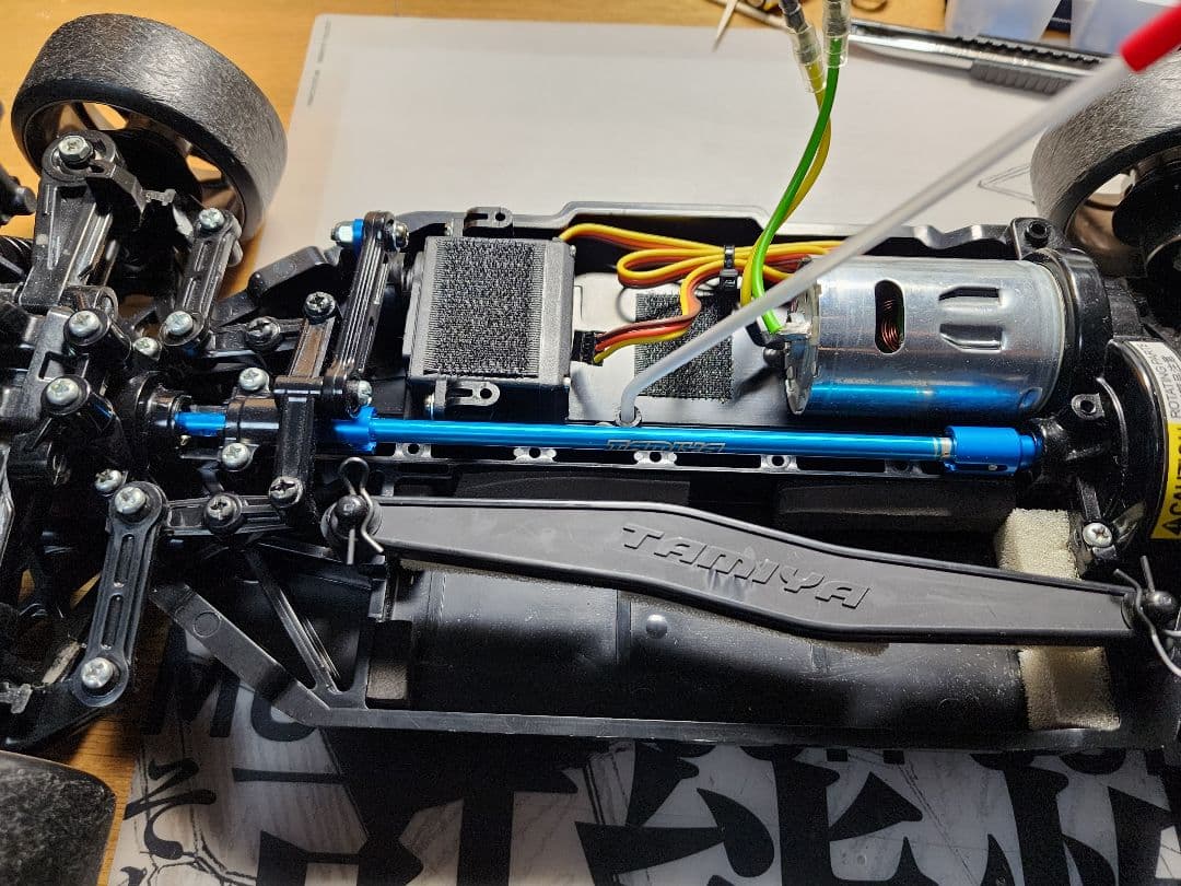 タミヤ 1/10 TT-02シャーシ フルベア 純正オプション 予備パーツ有り