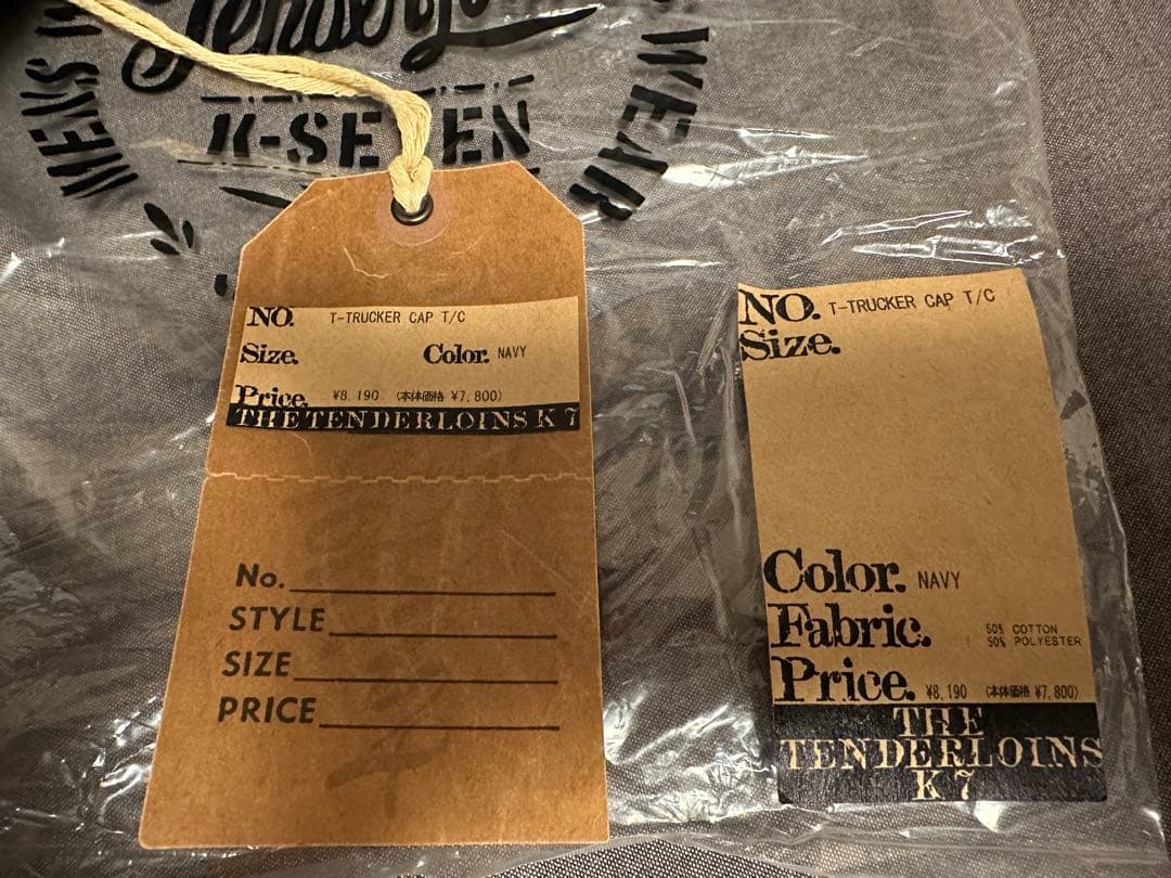 新品未使用 TENDERLOIN T-TRUCKER CAP T/C NAVY