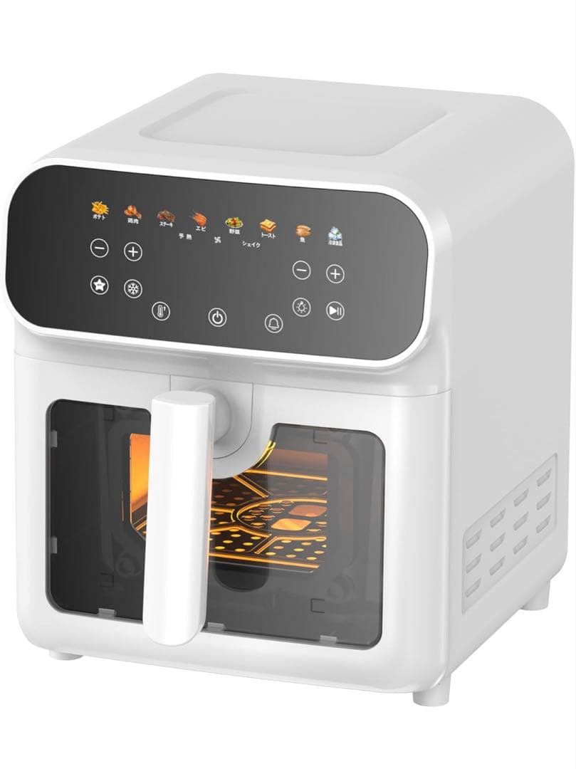 SAMKYOノンフライヤー 6.2L大容量 2-6人用エアフライヤータッチパネル