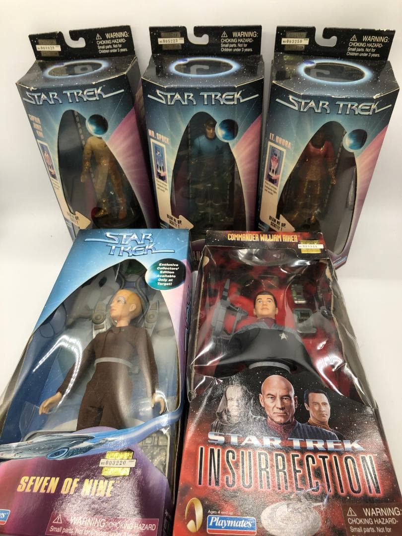 【10994 11113】スタートレックフィギュア５体 トランスポータシリーズ