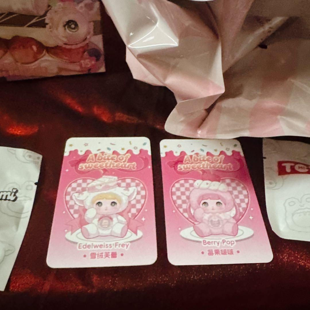 TOPTOY Nommi 一口甜心 2体　白、ピンクぬいぐるみセット