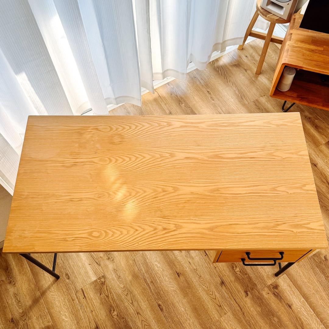 LOWYA PCデスク 引き出し天然木使用ヴィンテージオフィス【販売終了品】