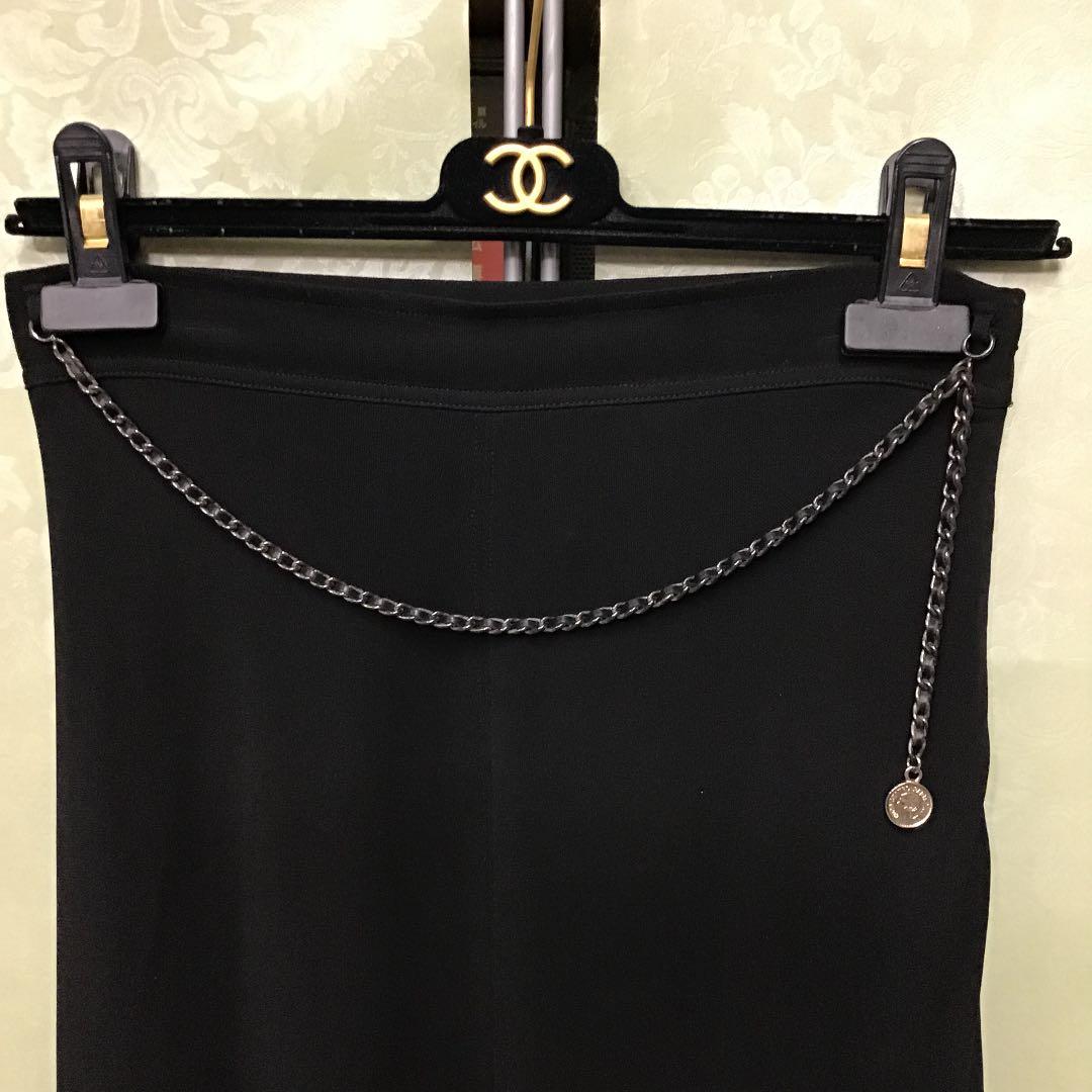 lele専用です♪ヴィンテージシャネルワンポイントチェーンのスカート❣️