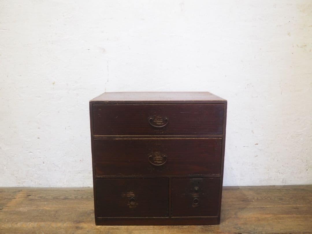 1188 アンティーク　小箪笥　和タンス　収納棚　引き出し　ケース　レトロ