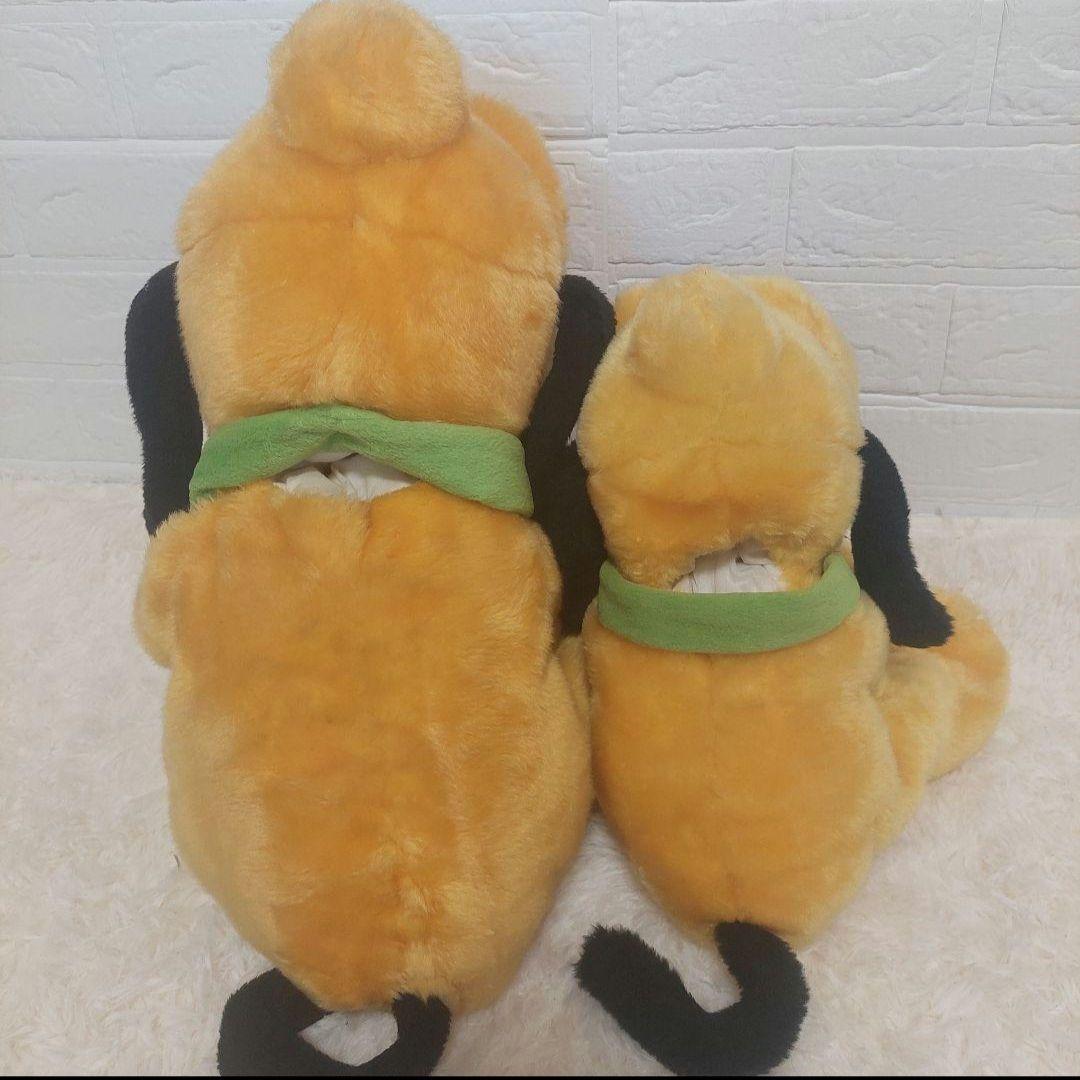 Disney プルート　パペット　ぬいぐるみ　50センチ越 特大 2点セット