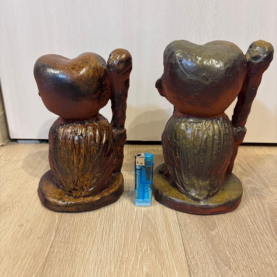 キ*ー様 保田人形 陶芸作品 木製箱付き