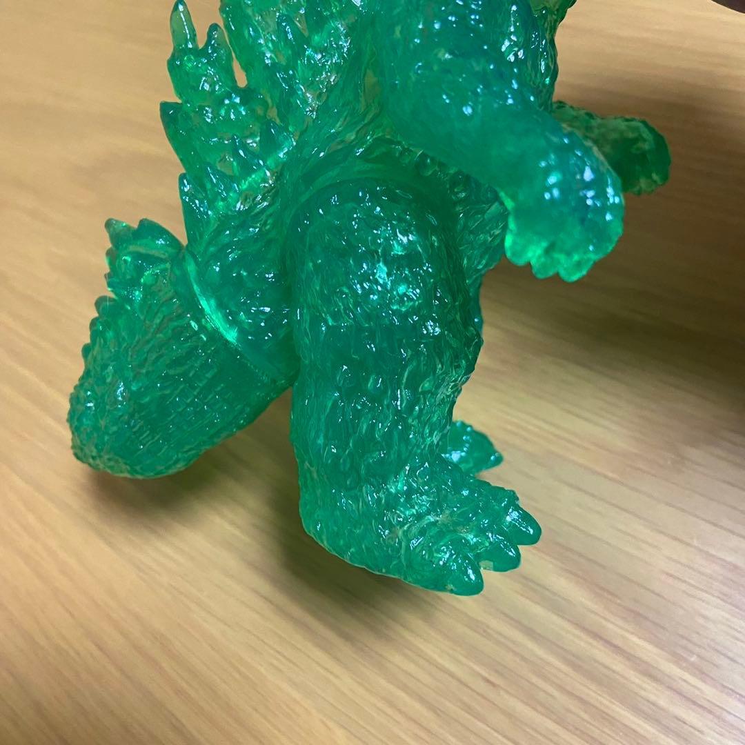 ポピー キングザウルス ゴジラ クリアー緑成型 ソフビ 5450
