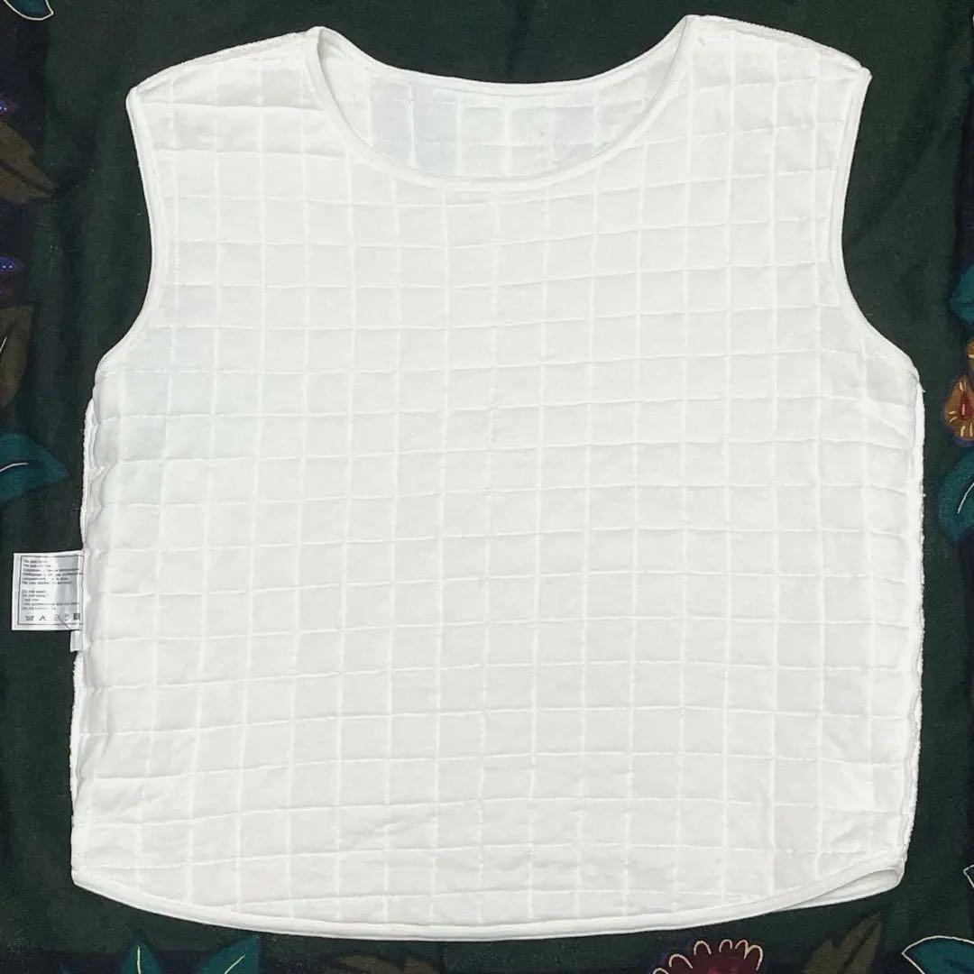 CHANEL シャネルキルティング ロゴ　タンクトップ トップス　白　ホワイト