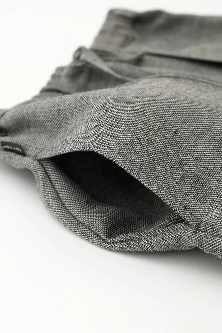 【白湯】梳毛　袴富士鈍色杢　Sサイズ