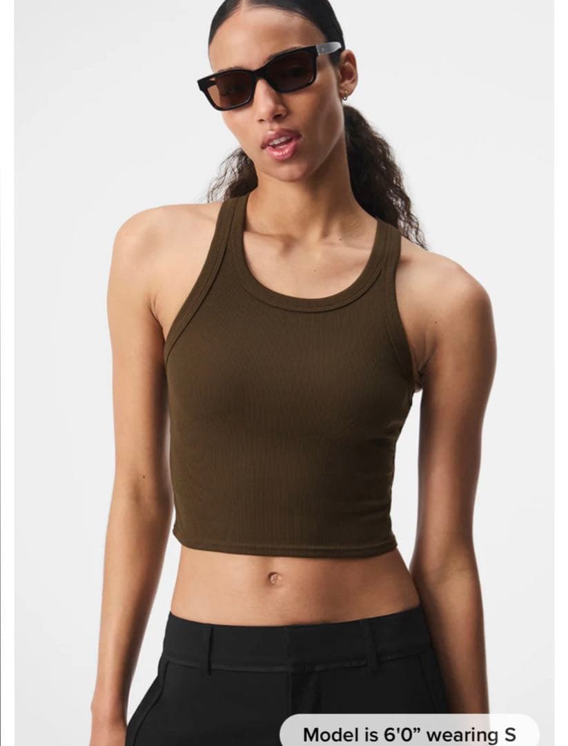 トップス aloyoga Goddess Ribbed Go-To Tank