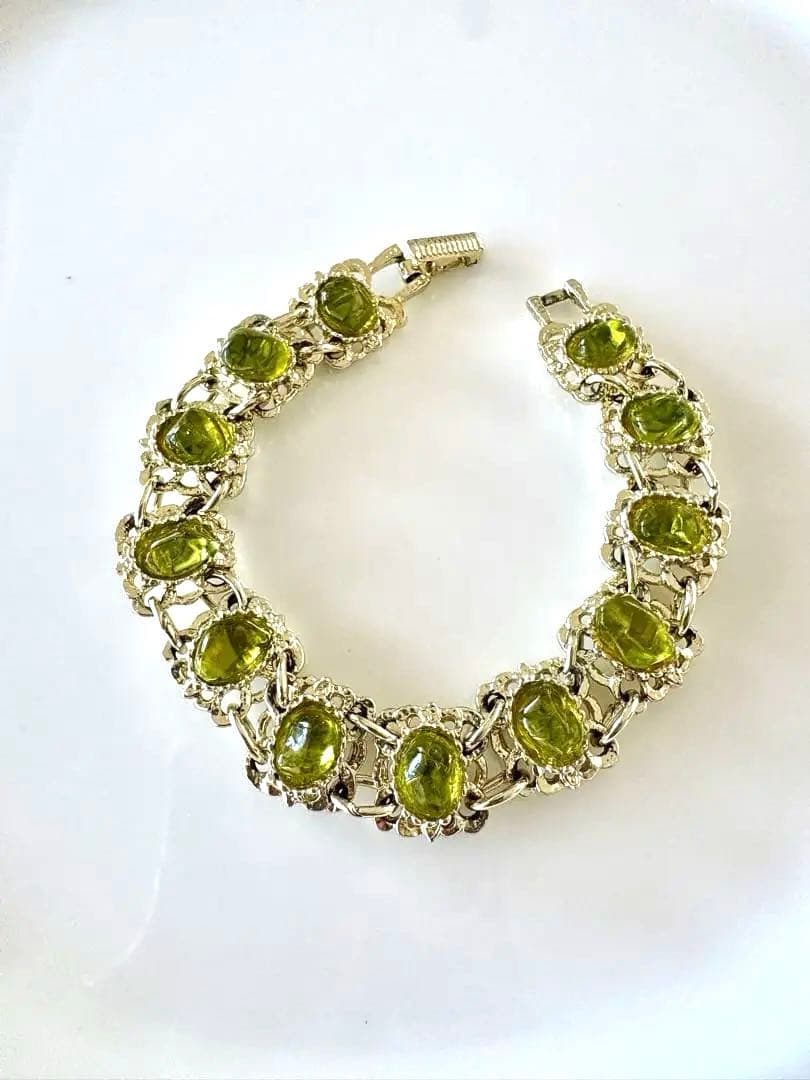 ペリドット　ブレスレッド　アンティーク