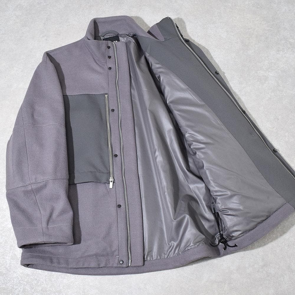 23AW ズッカ zucca 多ポケット ギミック ニットメルトン ブルゾン