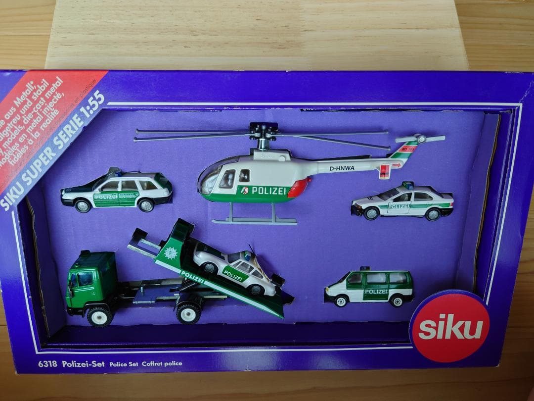 1/55 Siku(ジク) スーパーシリーズ6318 ドイツ警察セット1997年
