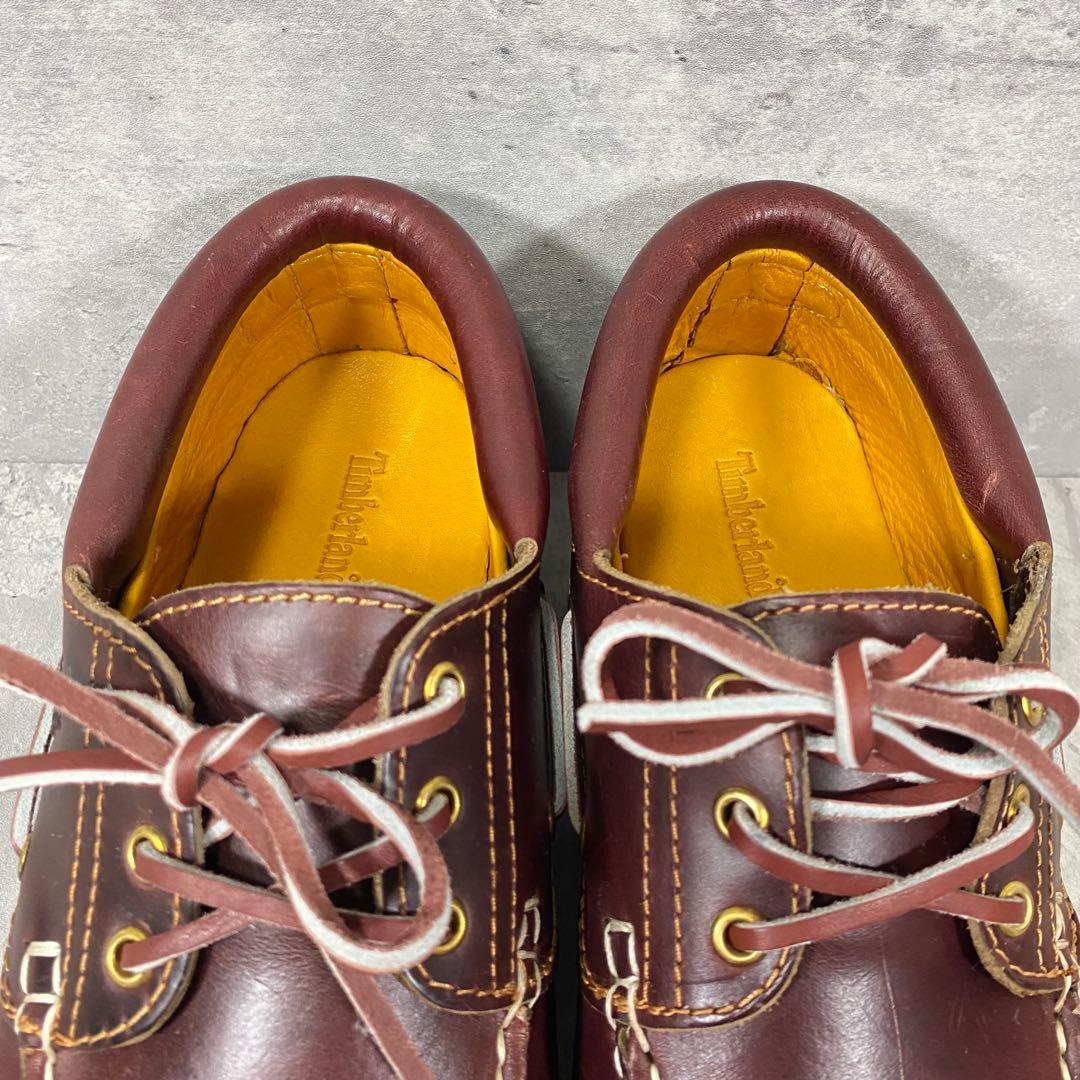 【未使用級】Timberland デッキシューズ 3Eye 27cm モカシン