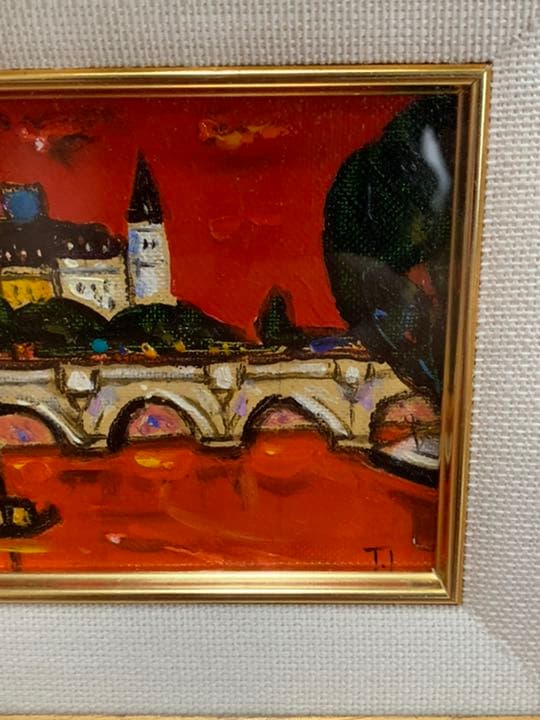 ★値引き交渉可能★ 市村司　ベネチア　油彩　油絵　絵画