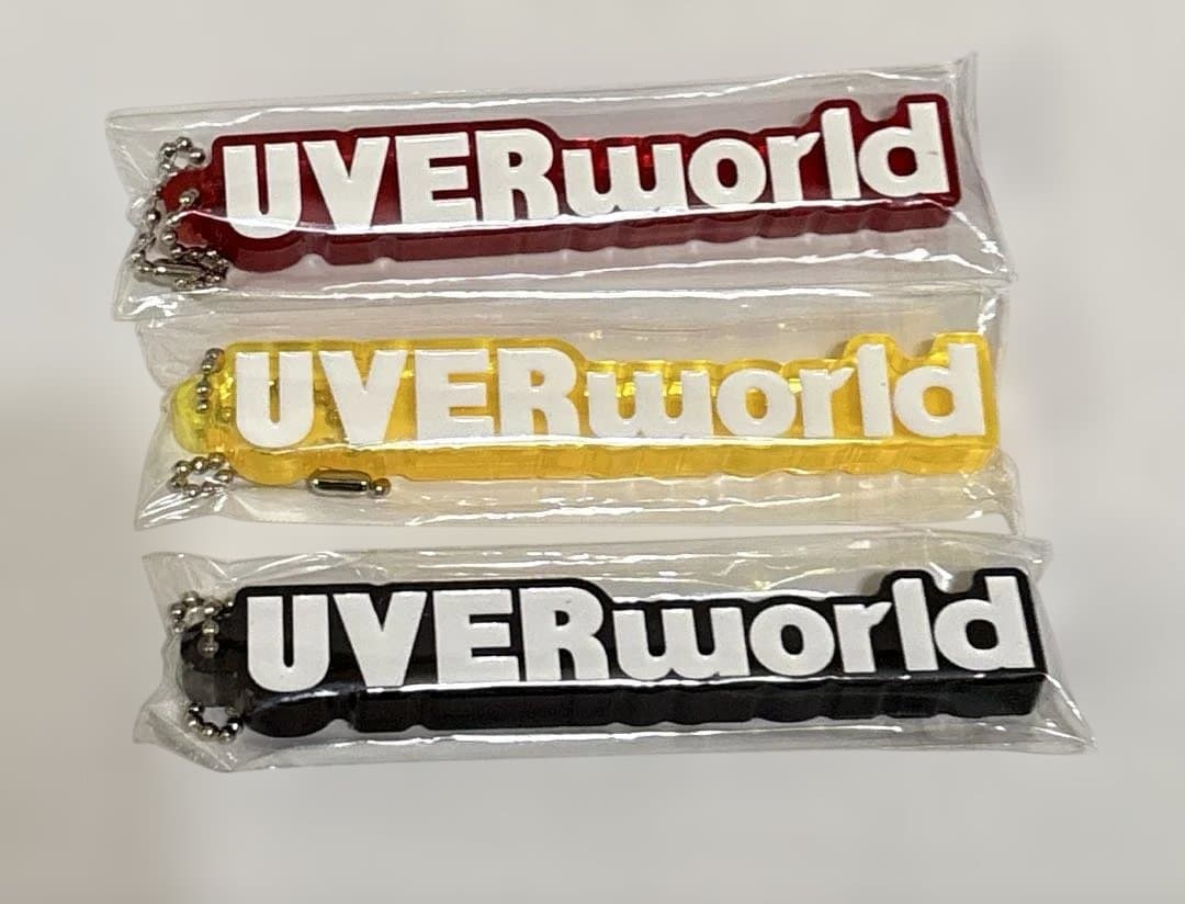 UVERworld★アクリルブロックキーホルダー★全３色★ブラックレッドイエロー