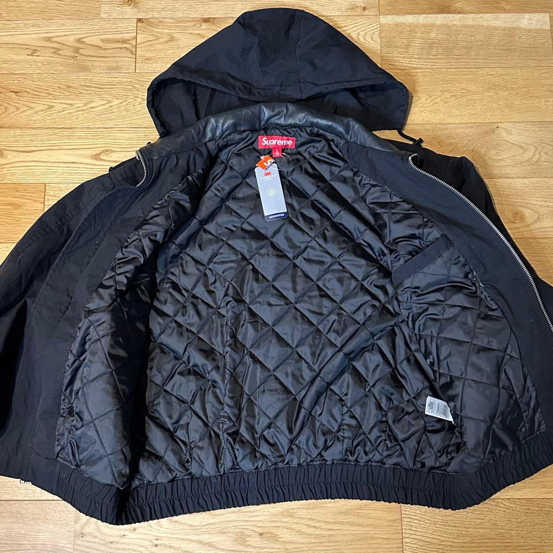 ジャケット・アウター Supreme Leather Collar Utility Jacket S