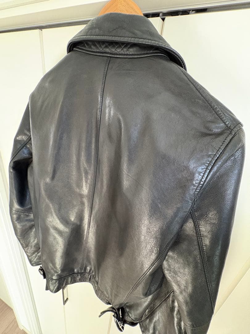 NANO universe ナノユニバース　シングルライダースジャケット 黒