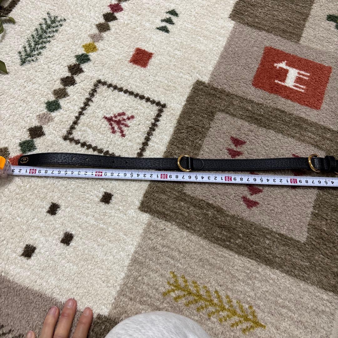 正規品　GUCCI ブラック レザー リード　Sサイズ