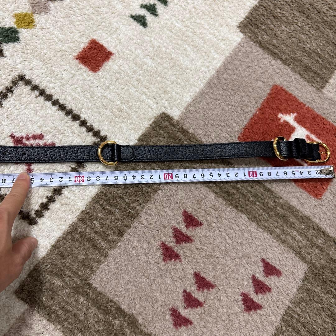 正規品　GUCCI ブラック レザー リード　Sサイズ