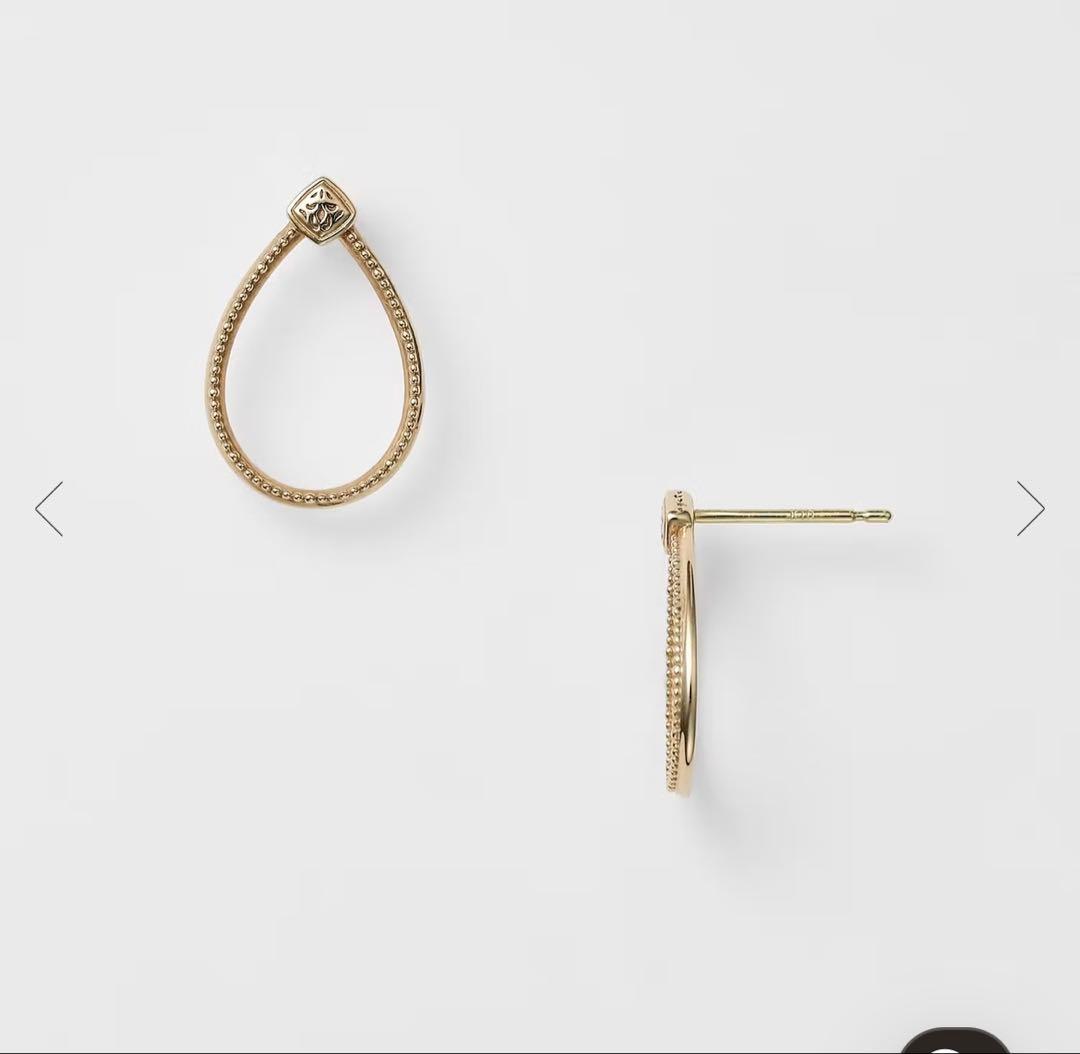 【una cool 】agete K5ピアス 額縁ピアスシリーズ