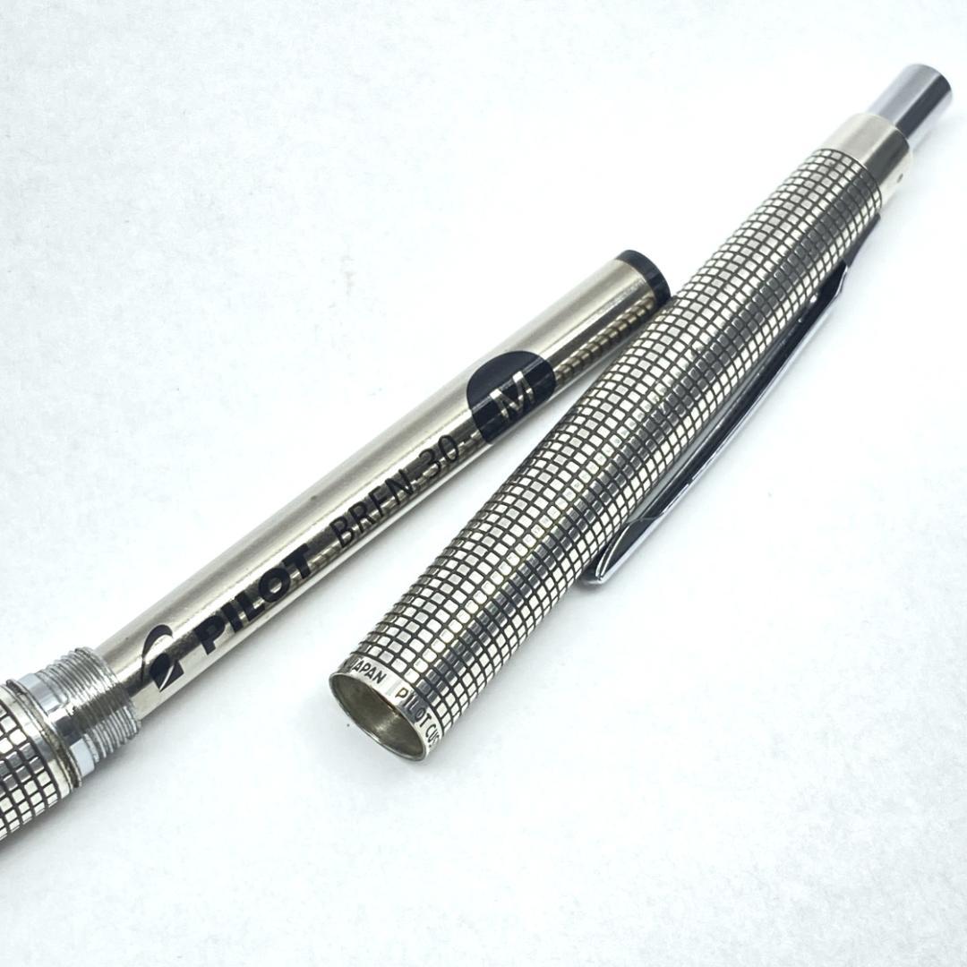 PILOT カスタム スターリングシルバー 格子柄 ボールペン