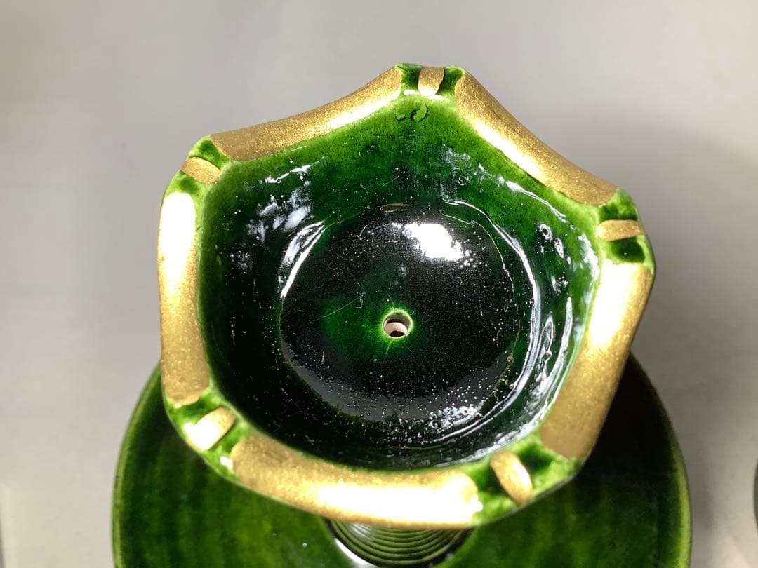 夜咄　燭台　一対　茶道具　送料無料