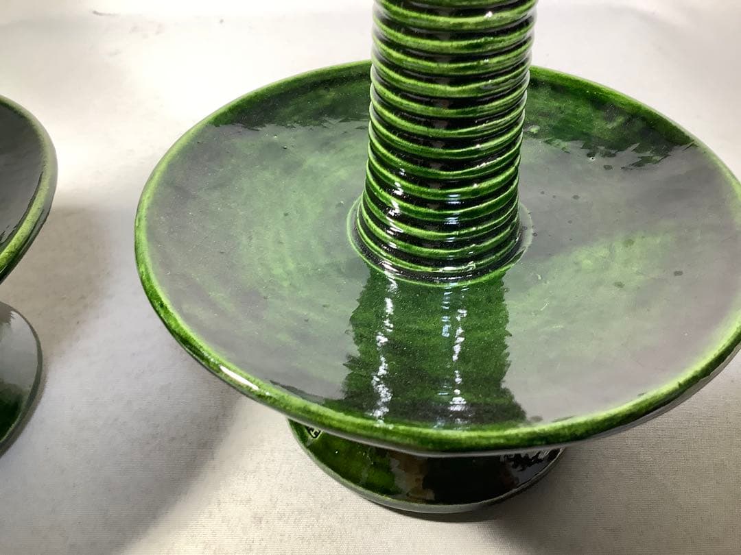 夜咄　燭台　一対　茶道具　送料無料