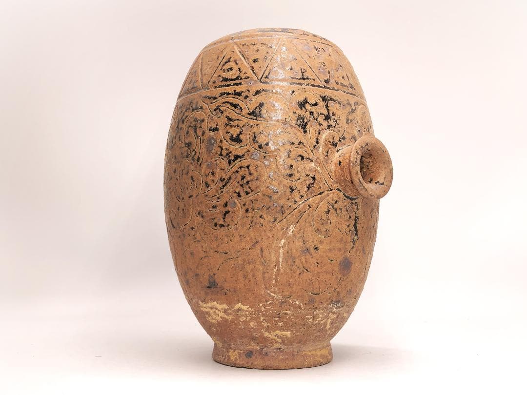 【 緑釉横口壺 】　大陸伝来蔵出品　博物館・資料館収蔵級