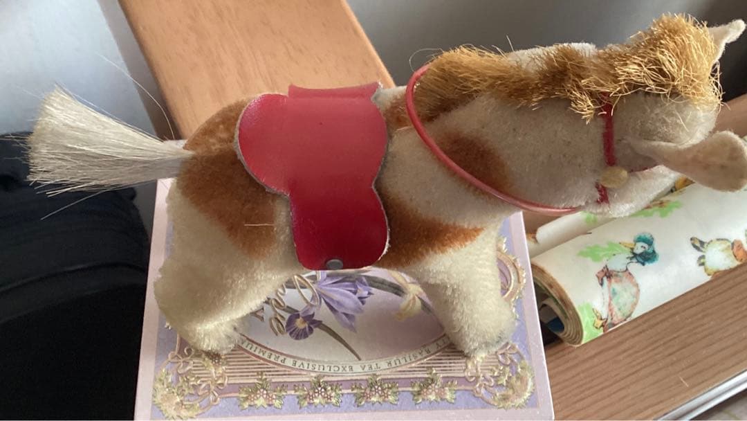 ヴィンテージシュタイフ　アンティーク　ロバ　仔馬　ロッキングホース木馬