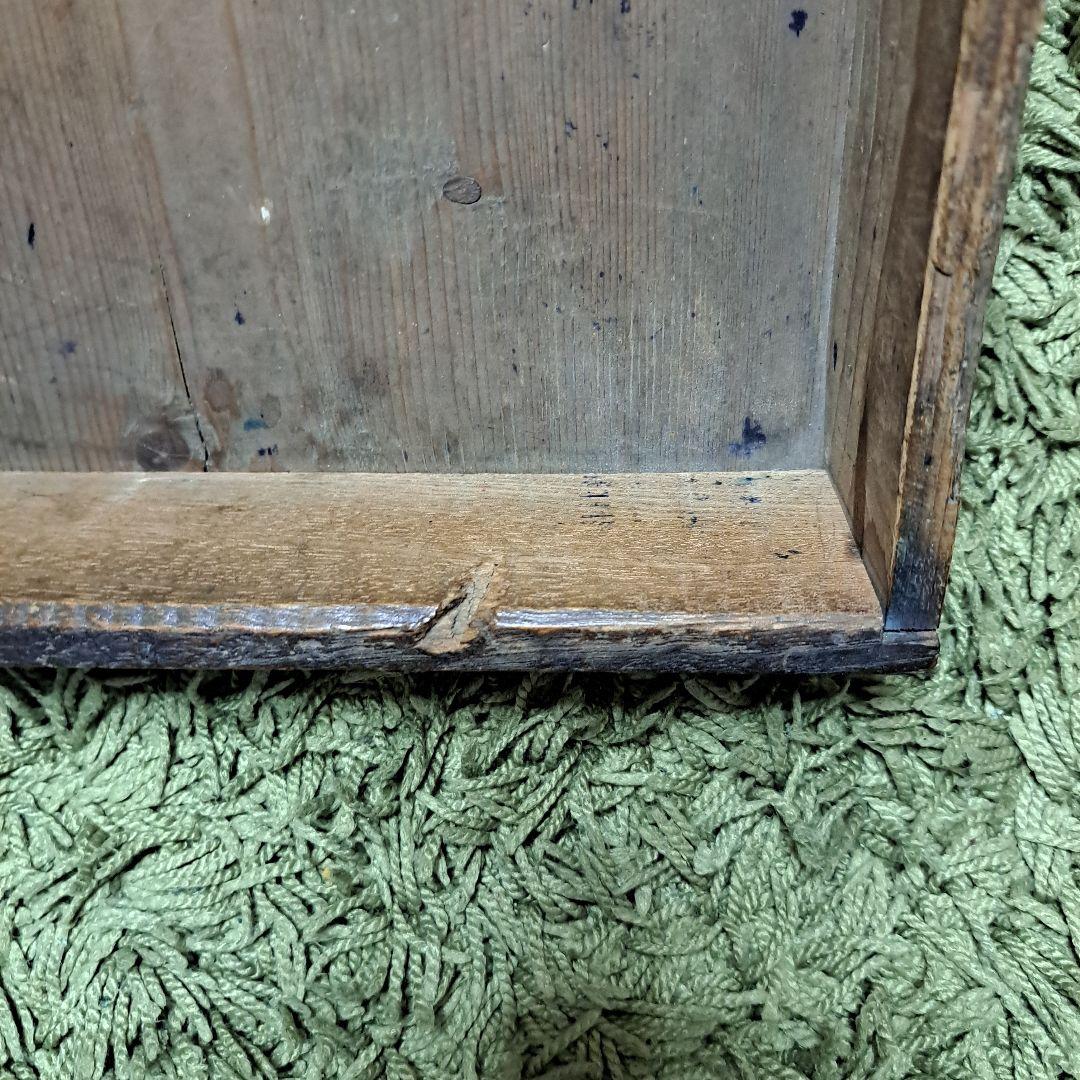 昭和レトロ　ヴィンテージ　木製　文机　飾り台　天板一枚板　ろくろ脚