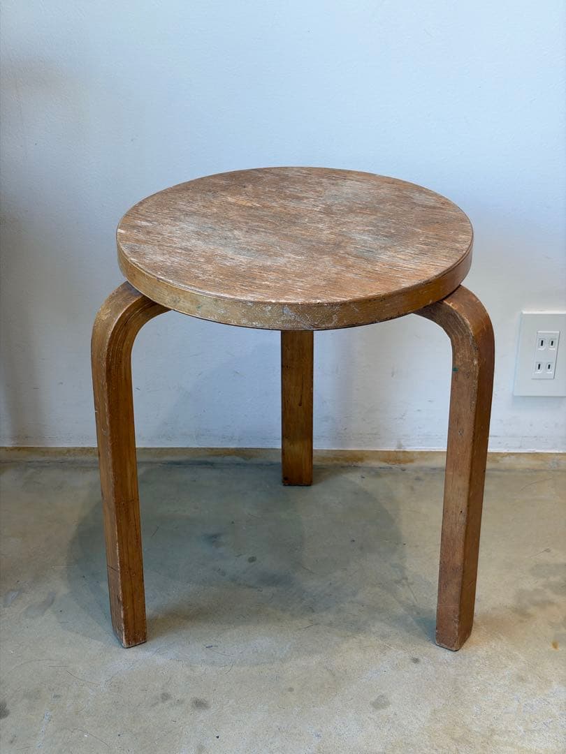 50年代 stool60 artek Alvar Aalto バックスタンプ有