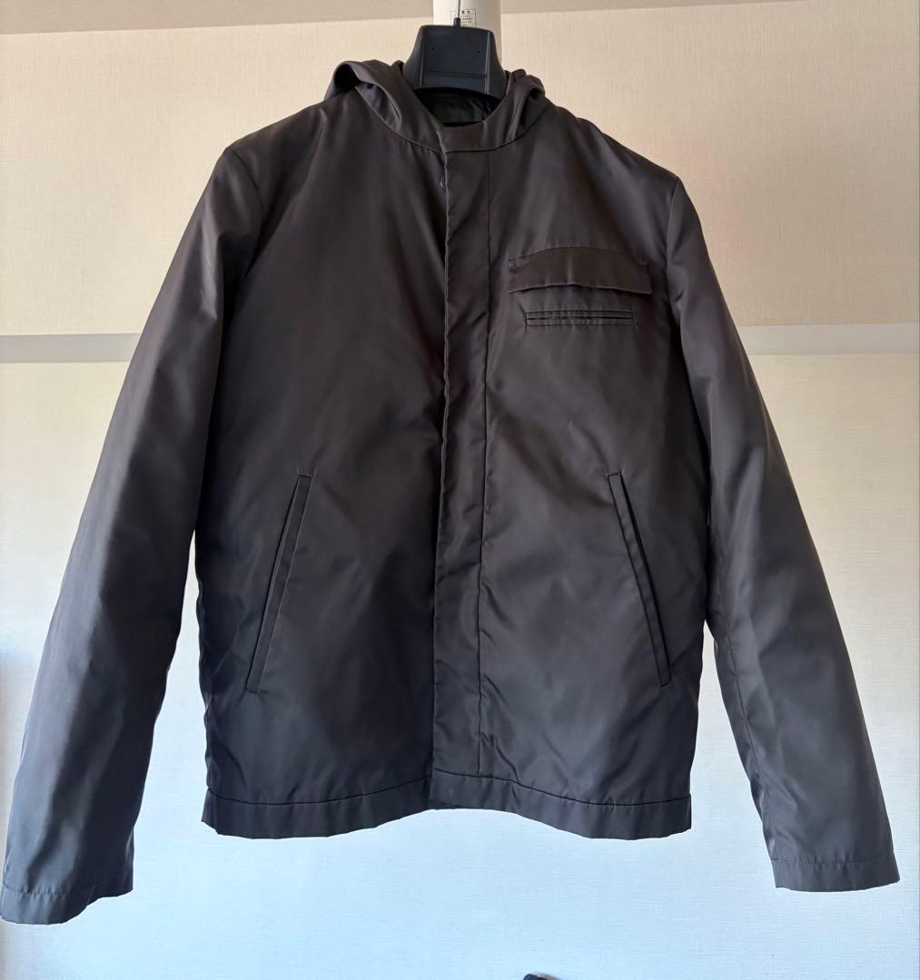 PRADA プラダ インナー付きナイロンアウター グレー サイズ44 メンズ