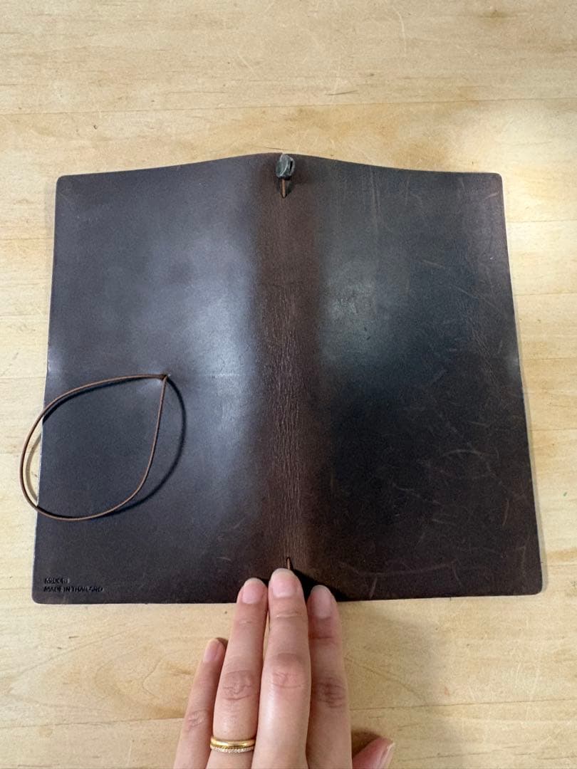 旧ロゴ MIDORIトラベラーズノート レギュラー ブラウン