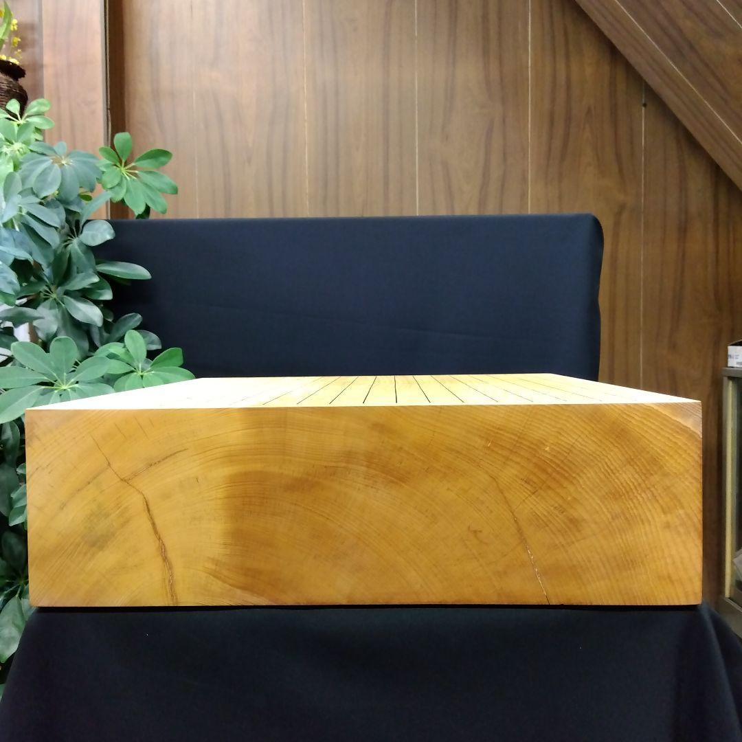 【国産　本榧　4寸碁盤　木表　脚なし】