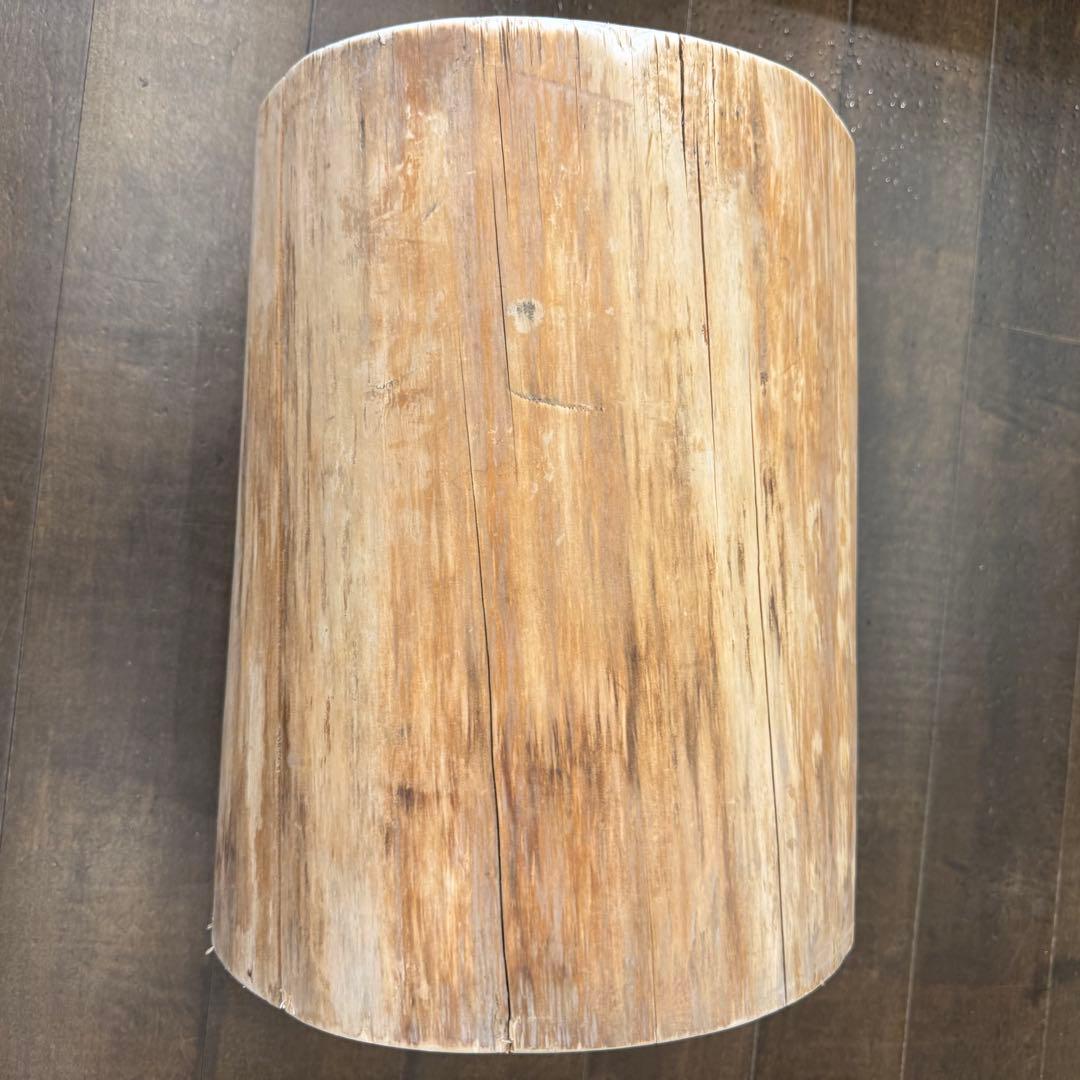 H161★天然ヒノキ★丸太★切り株★ちゃぶ台★テーブル★飾り台