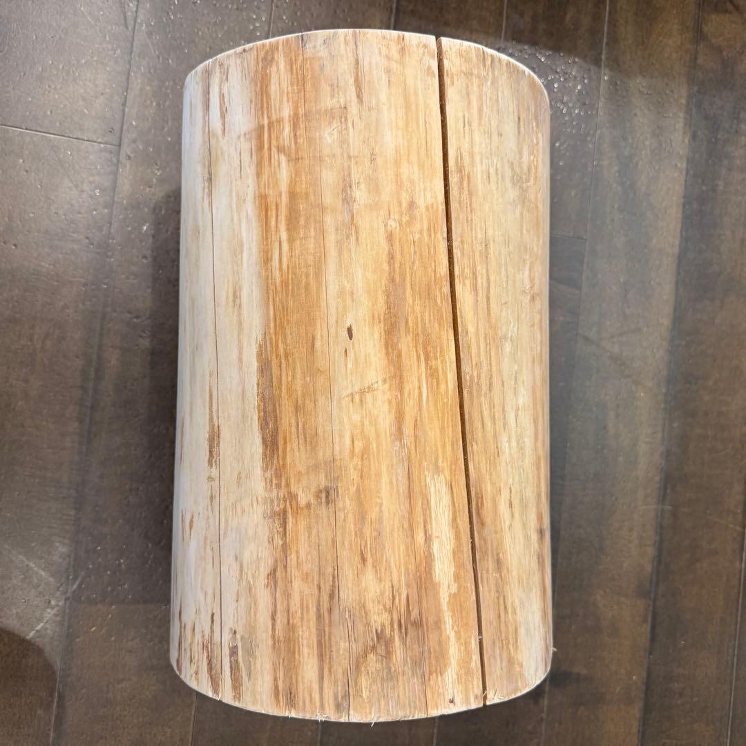 H161★天然ヒノキ★丸太★切り株★ちゃぶ台★テーブル★飾り台