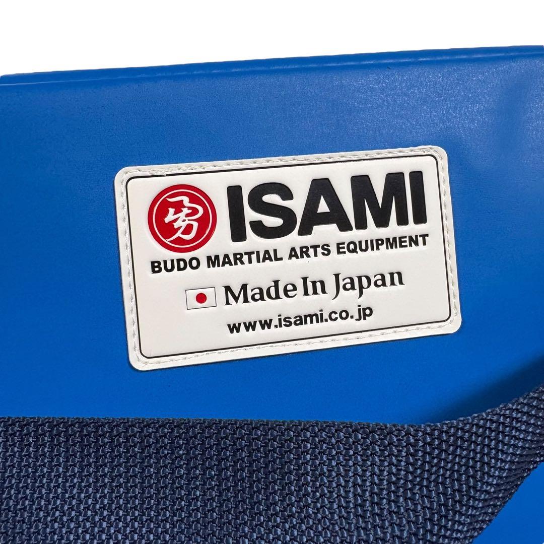 【美品】ISAMI キックミット ブルー ブラック 空手 キックボクシング
