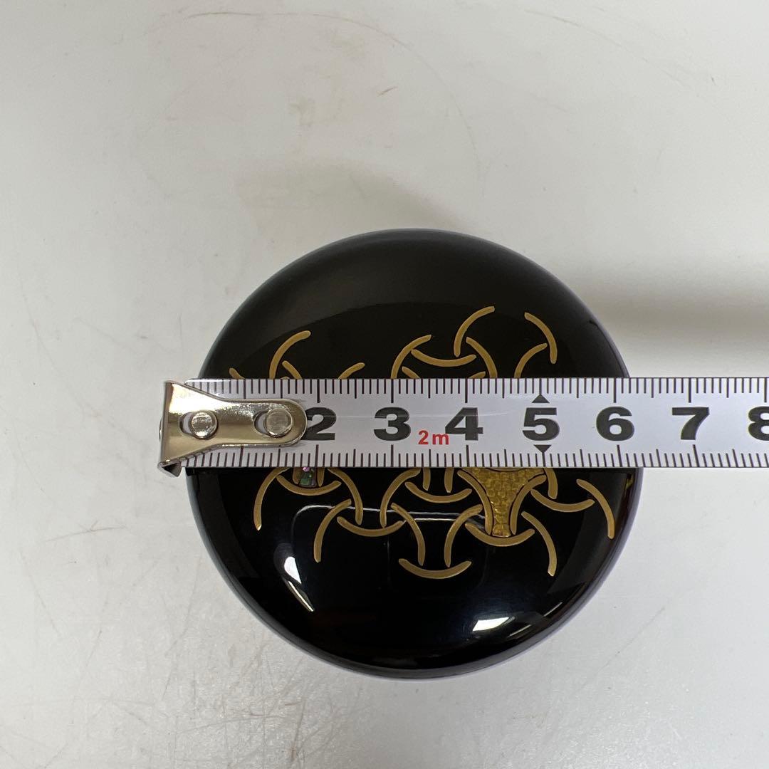 荒井喜峰　独楽継蒔絵　中棗　共箱　高さ約7㎝　東里7-1015☆2F