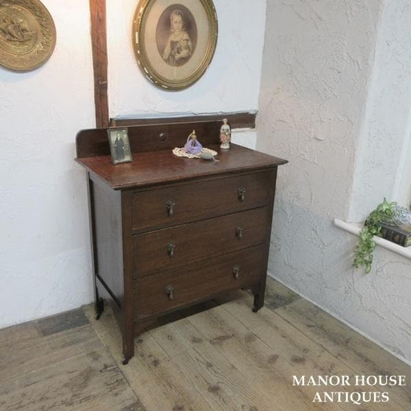 イギリス アンティーク 家具 チェスト ドロワーズ 3段引き出し 6093e
