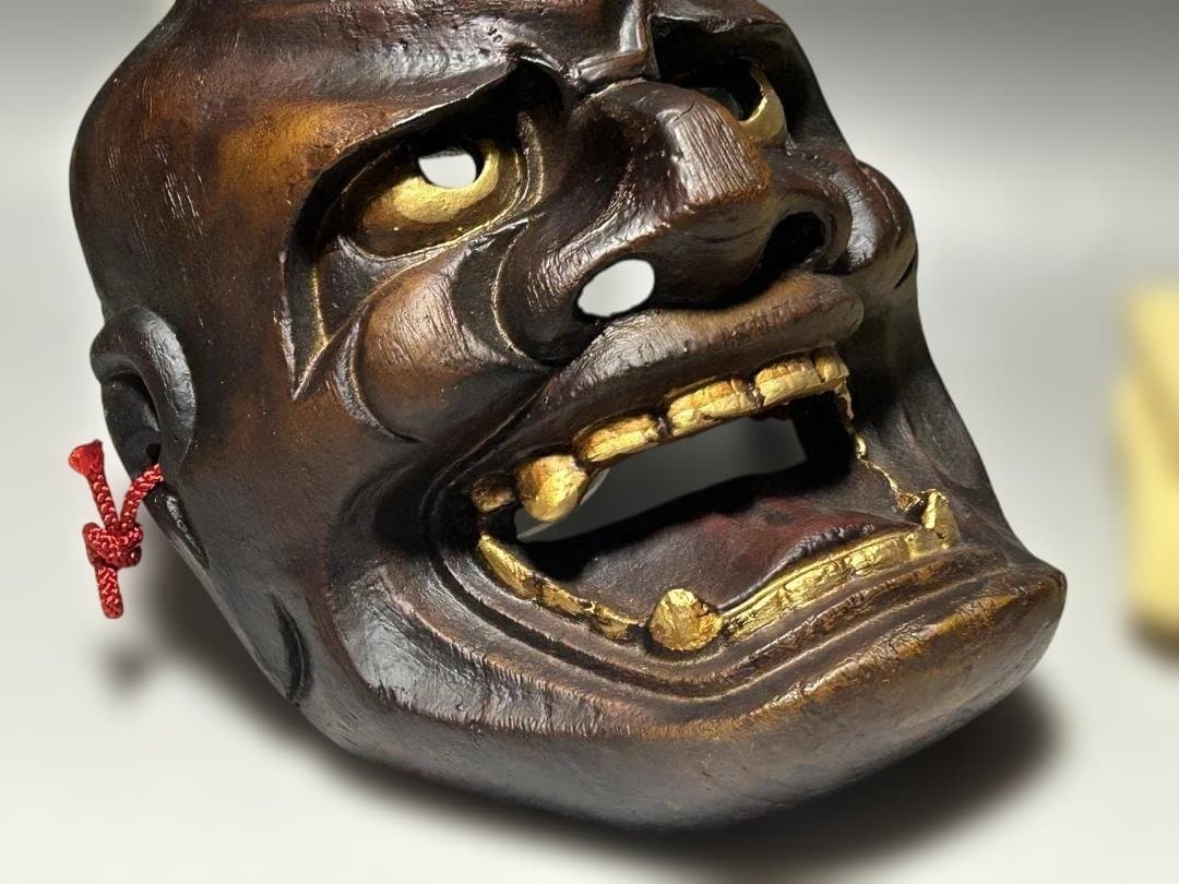 津田清峯 伝統面　能面 石橋 獅子口　連獅子　猿飛出　鬼面　泥虎 神楽面