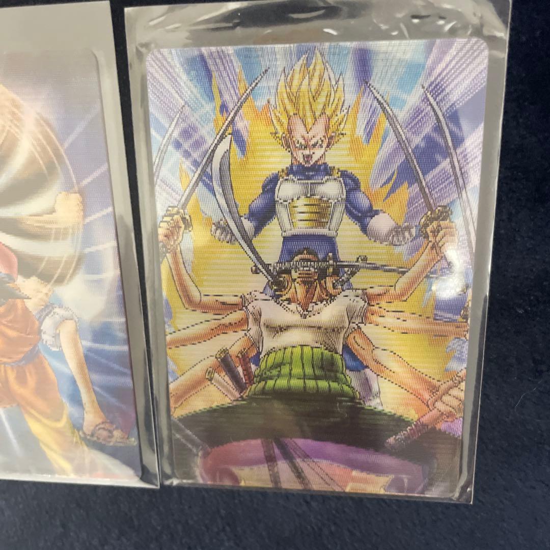 ドラゴンボール ワンピース 40周年 3D ウエハースカード 孫悟空 ルフィ