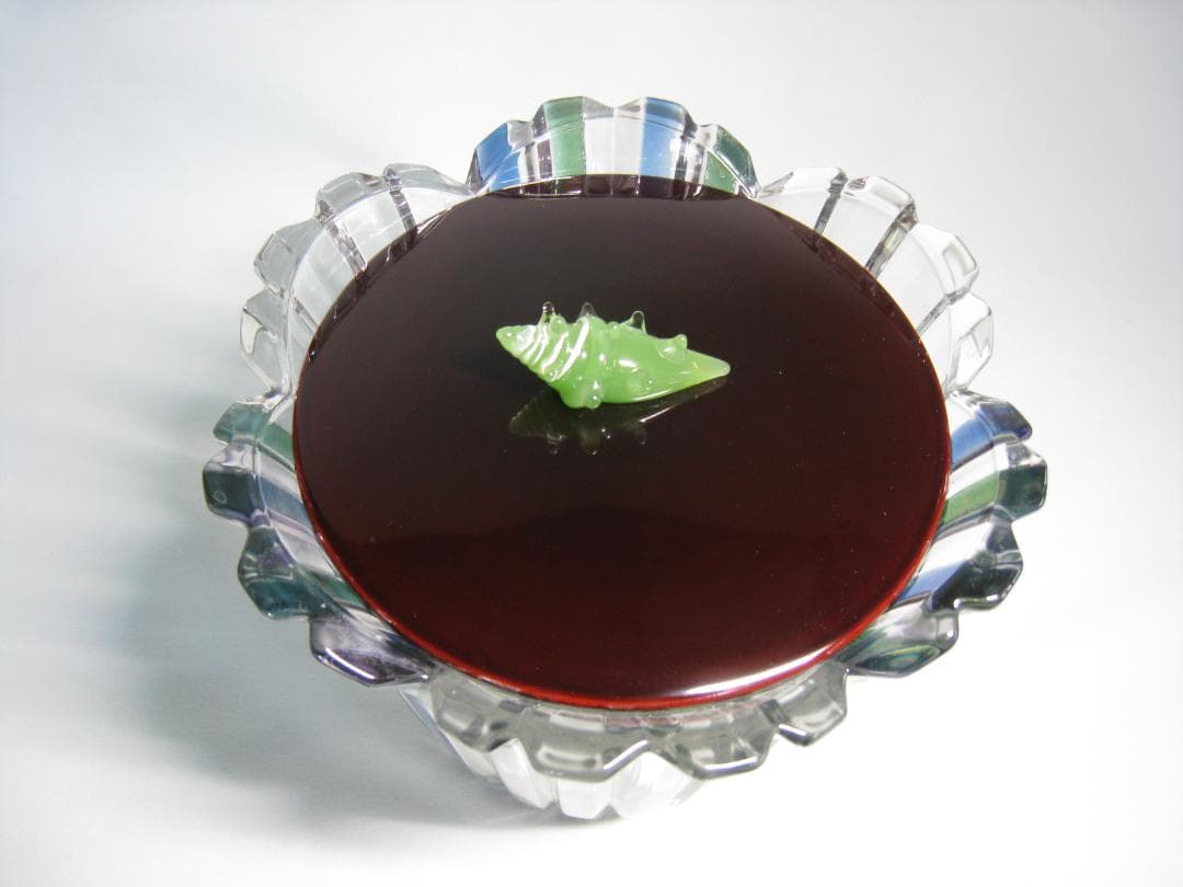 ガラス製水指　　義山水指