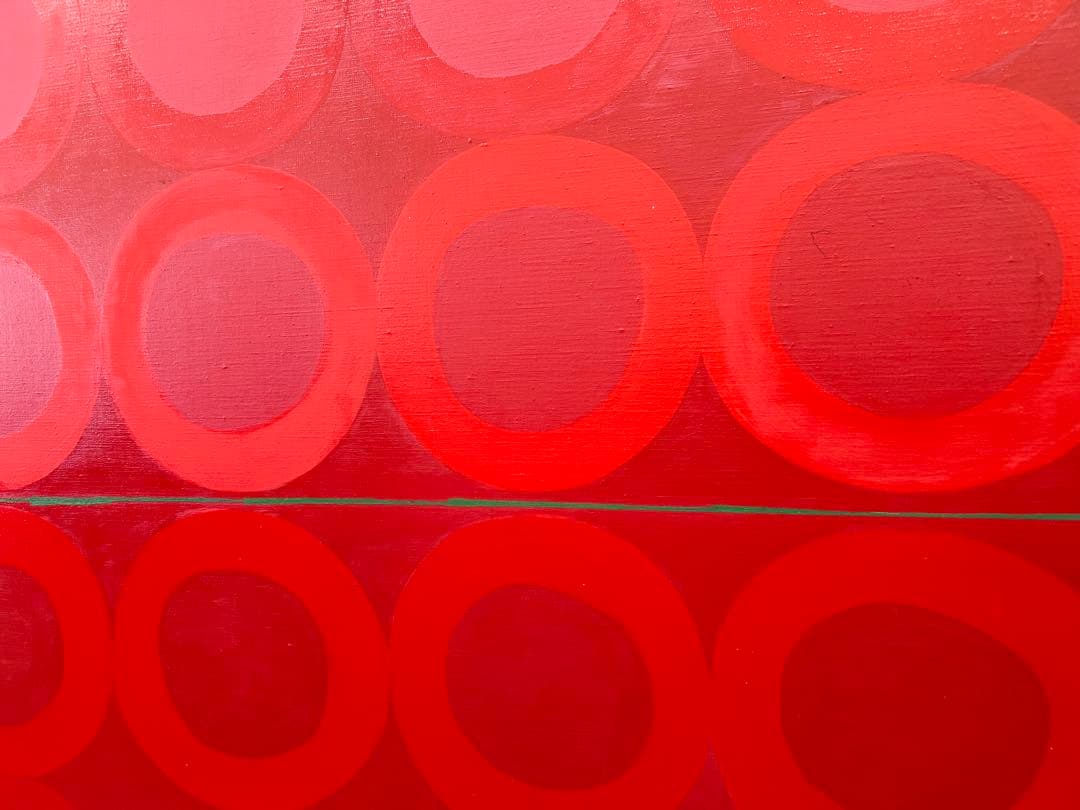 なるいし・ていこ　蜃気楼　しんきろ　AB キャンパス　油絵　肉筆　本人作保証