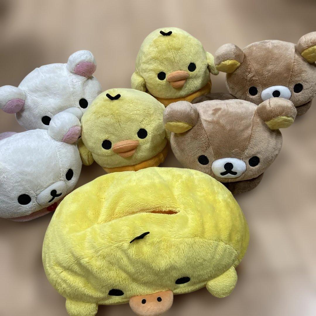 リラックマ　コリラックマ　キイロイトリ　スリッパ　ぬいぐるみ　2014 レア